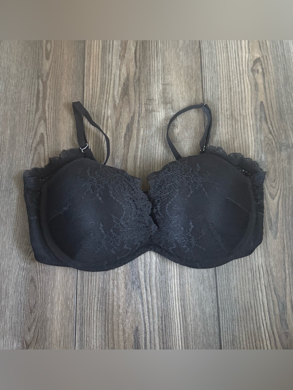 SPANX Black Lace Molded Cup Bra